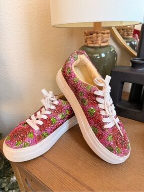 Betsy Johnson rhinestone sneakers